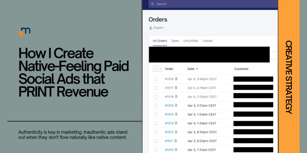 How I Create Native Feeling Paid Social Ads that PRINT Revenue