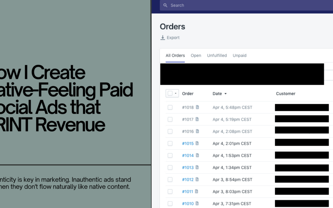 How I Create Native-Feeling Paid Social Ads that PRINT Revenue