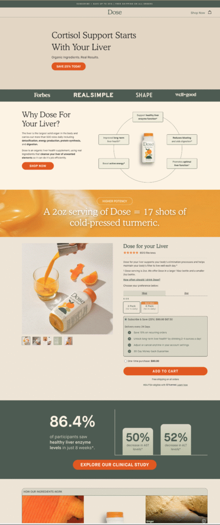 Example of a high-qualify landing page with all winning elements.