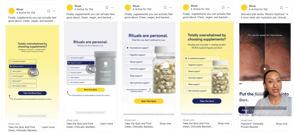 Screenshot of Targeting through your Meta Ads Creatives.