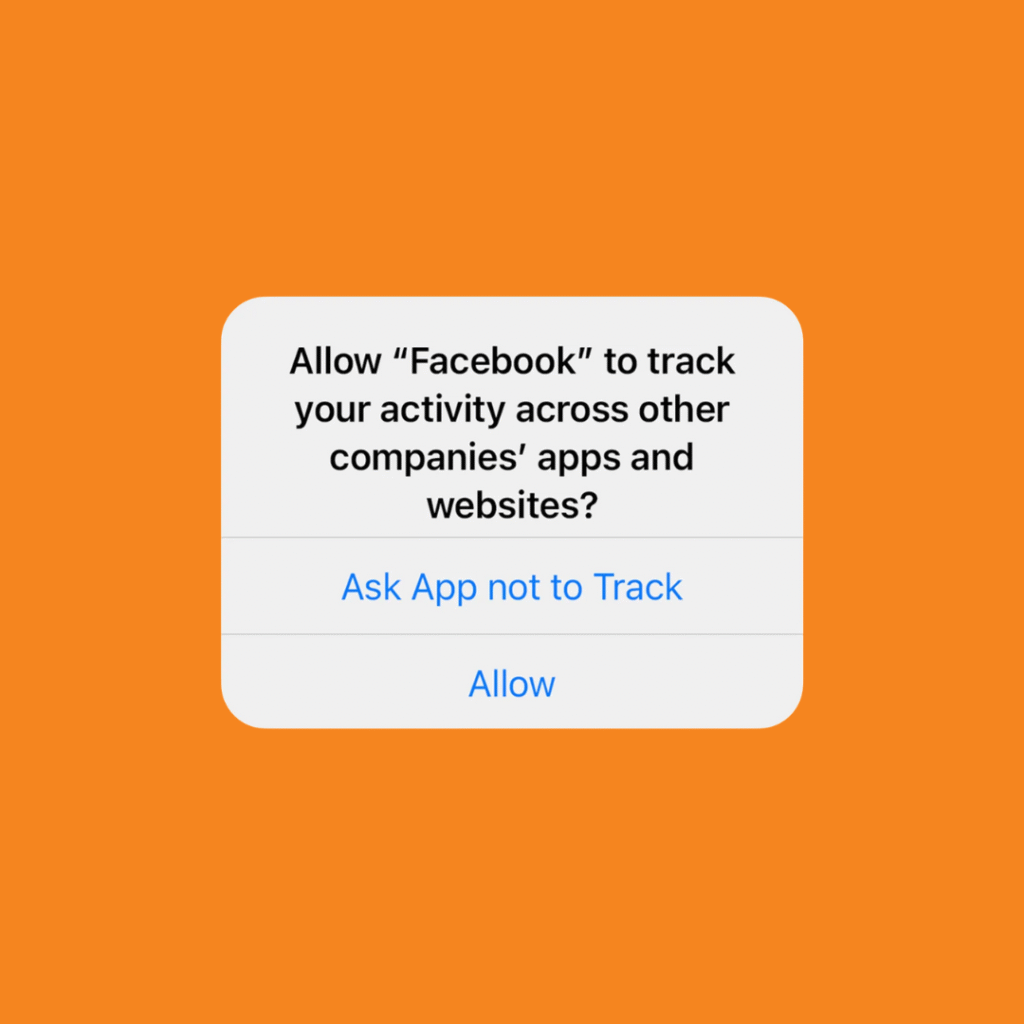 Facebook Ad Creative Testing in 2025: How to Scale Winning Creatives 1 Example of Ask App to track for Facebook ads 2025 privacy discalimer.